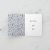 GELOOF | Sneeuwlandschap met winterkardinaal vogel Feestdagen Kaart (Binnen)