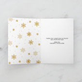 Geloof Sneeuwvlokken | Gevouwen Wenskaart van de Feestdagen Kaart (Binnen)