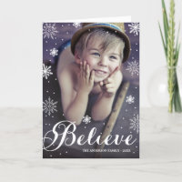 Geloof Sneeuwvlokken | Gevouwen Wenskaart van de