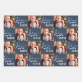 Geloof Sparkle Shine Square Photoset van 3 Inpakpapier Vel (Voorkant)