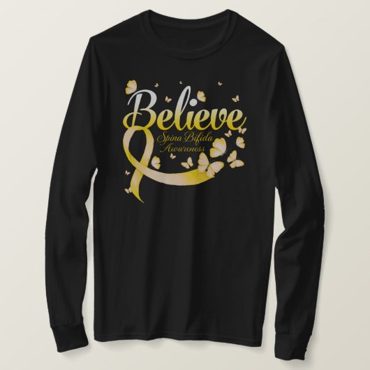 Geloof SPINA BIFIDA Butterfly T-shirt (Design voorkant)