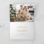 Geloof Star Calligrafie Religieuze kerstfoto Feestdagen Kaart (Binnen)