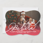 Geloof Star Calligrafie Religieuze kerstfoto Feestdagenkaart (Voorkant)