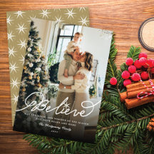 Geloof Star Calligrafie Religieuze kerstfoto