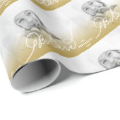 Geloof Star Gold Ombre kerstfoto Holiday Cadeaupapier (Rol Hoek)