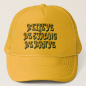 GELOOF, STERK, BRAVE inspirerend Trucker Pet (Voorkant)