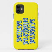 GELOOF, STERK, BRAVE motivatie Case-Mate iPhone Case (Achterkant)