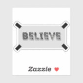 Geloof Sticker, gescheurde Inspirerend lasso Sticker (Vel)