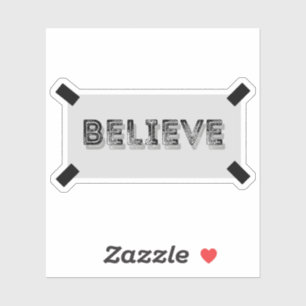 Geloof Sticker, gescheurde Inspirerend lasso Sticker