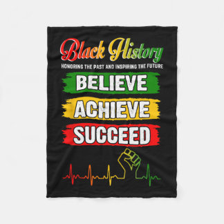 Geloof succes Afrikaanse Zwarte Geschiedenis Mont Fleece Deken