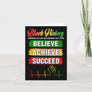 Geloof succes Afrikaanse Zwarte Geschiedenis Mont Kaart