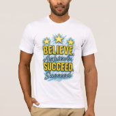 Geloof Succesvol Inspirerend grafisch T-shirt bere (Voorkant)