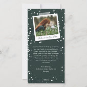 Geloof Swash Script Religieuze kerstfoto Feestdagenkaart (Achterkant)