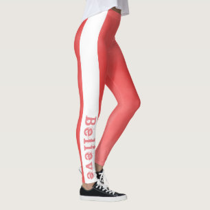 Geloof, tangerine gekleurde gym leggings