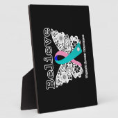 Geloof - Thyroid Cancer Butterfly Fotoplaat (Zijkant)