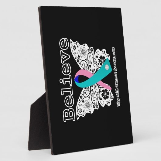 Geloof - Thyroid Cancer Butterfly Fotoplaat (Zijkant)