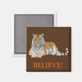 GELOOF! tijger Magneet (Voorkant / Achterkant)