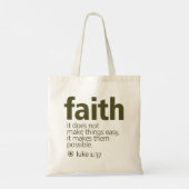 Geloof Tote Bag (Achterkant)