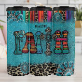 Geloof: Turkoois, Luipaard, Patroon Thermosbeker