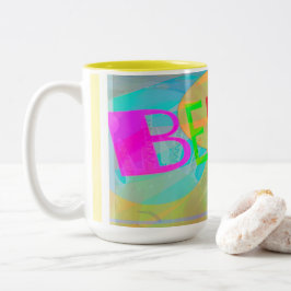 Geloof Typografie Tweekleurige Koffiemok