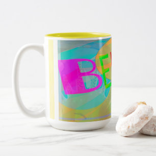Geloof Typografie Tweekleurige Koffiemok