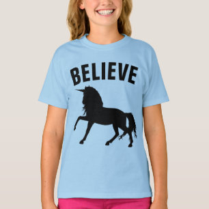 GELOOF UNICORN Kinder Meisjes T-shirts