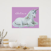 Geloof Unicorn Poster (Keuken)