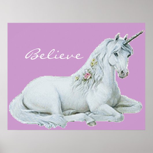 Geloof Unicorn Poster (Voorkant)
