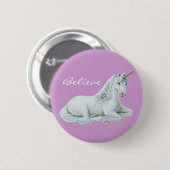 Geloof Unicorn Round Button (Voorkant /achterkant)