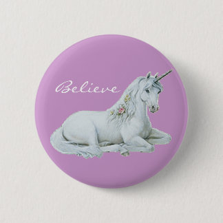 Geloof Unicorn Round Button