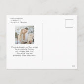 Geloof Vakantie Handgeschreven Lettertype Witte Fo Feestdagenkaart (Achterkant)