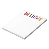 Geloof veelkleurig notitieblok (Linkerzijde)