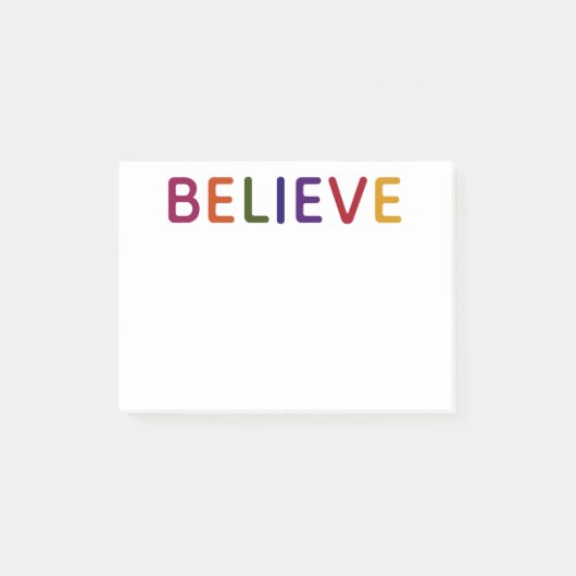 Geloof veelkleurig post-it® notes (Voorkant)
