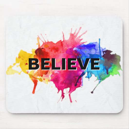 GELOOF Verf Abstract Splash Muismat (Voorkant)