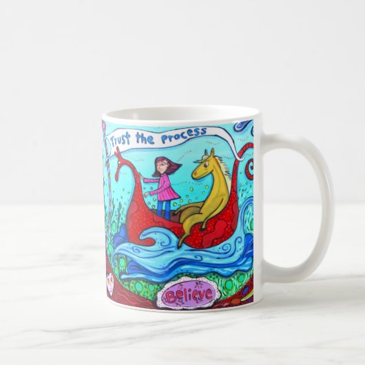 Geloof + vertrouw op de Mok voor proceskoffie (Rechts)