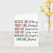 Geloof Vertrouwen Hoop Zoeken Als Herders Christel Kaart (Gele Bloem)