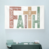 Geloof Verweven in de Schriftuur Spandoek (Beurs)