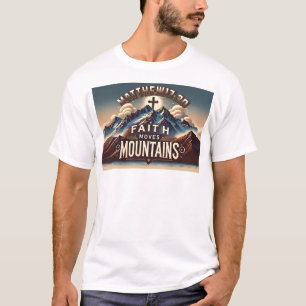 Geloof Verzet Bergen Christelijk-Mattheus 17:20 T-shirt