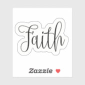 Geloof vet script sticker (Vel)