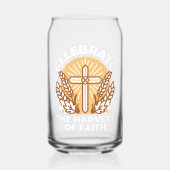 Geloof vieren met oogsten – Inspirerend kunst Blikvorm Glas (Achterkant)