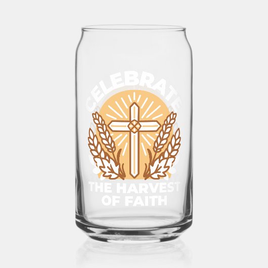 Geloof vieren met oogsten – Inspirerend kunst Blikvorm Glas (Achterkant)