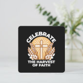 Geloof vieren met oogsten – Inspirerend kunst Kaart (Staand voorkant)