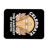 Geloof vieren met oogsten – Inspirerend kunst Magneet (Horizontaal)