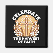 Geloof vieren met oogsten – Inspirerend kunst Magneet (Voorkant)