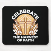 Geloof vieren met oogsten – Inspirerend kunst Muismat (Voorkant)