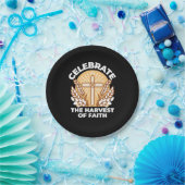 Geloof vieren met oogsten – Inspirerend kunst Papieren Bordje (Feest)