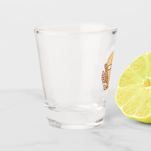 Geloof vieren met oogsten – Inspirerend kunst Shot Glas (Links)