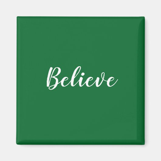 Geloof vierkante magneet (Voorkant)