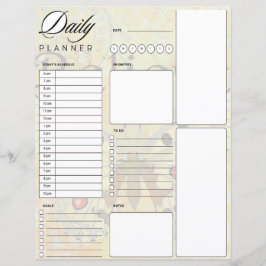 Geloof vintage vlinder dagelijkse planner