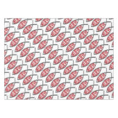Geloof vis - rood tafelkleed (Voorkant (Horizontaal))